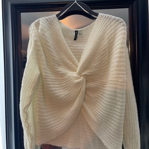 White spring sweater